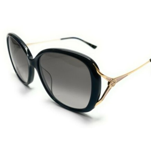 Gucci Women's Black and Gold Sunglasses! - Picture 1 of 4